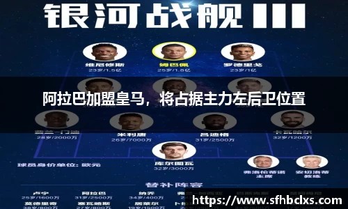 阿拉巴加盟皇马，将占据主力左后卫位置